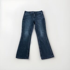 Banana Republic Womens High Rise Crop Boot Jeans Sz 27 Black